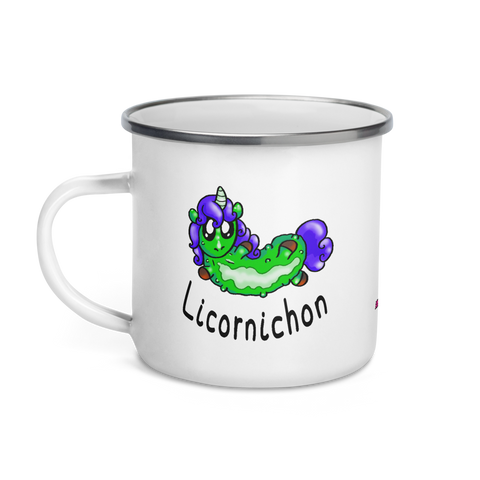 Mug Émail Humour Licorne<br/>Licornichon - Le Coin Des Licornes