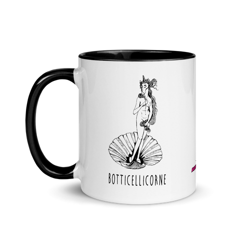 Mug Licorne Humour<br/>Botticellicorne (mono) - Le Coin Des Licornes