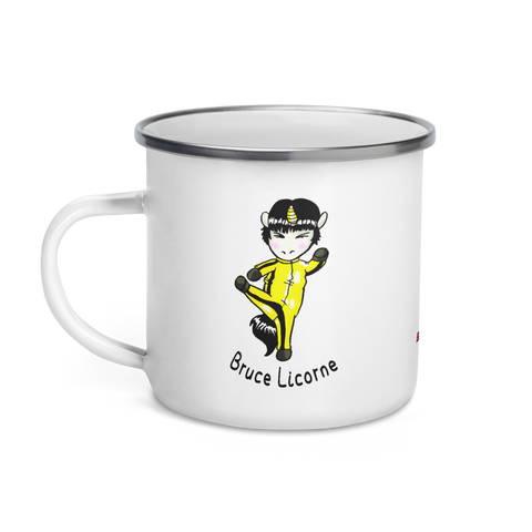 Mug Émail Humour Licorne<br/>Bruce Licorne - Le Coin Des Licornes