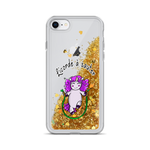 Coque iPhone à Paillettes Liquides<br/>Licorde à Sauter - Le Coin Des Licornes