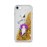 Coque iPhone à Paillettes Liquides<br/>Licorde à Sauter - Le Coin Des Licornes