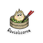 Sticker Humour Licorne<br/>Raviolicorne - Le Coin Des Licornes