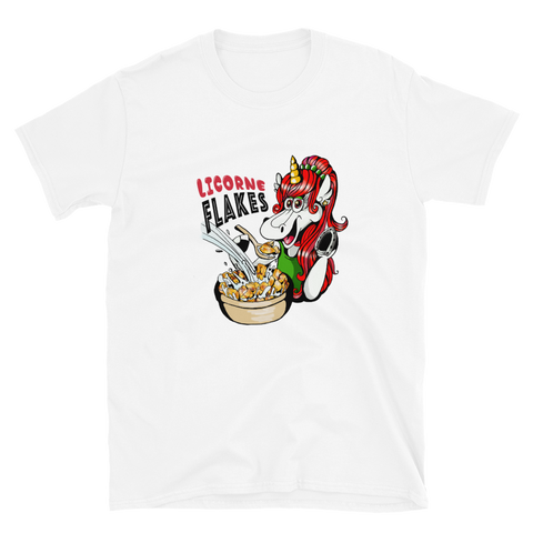 T-Shirt Licorne Humour<br/>Licorne Flakes - Le Coin Des Licornes