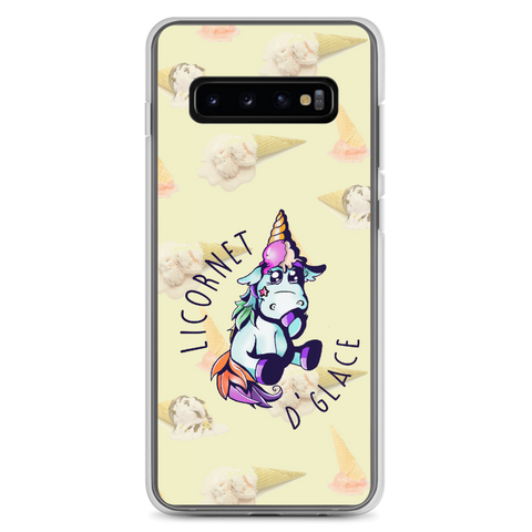 Coque Samsung Licorne Humour<br/>Bébé Licornet De Glace - Le Coin Des Licornes