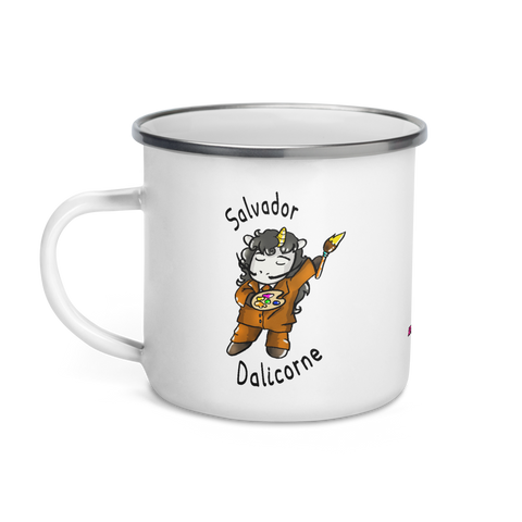 Mug Émail Humour Licorne<br/>Salvador Dalicorne - Le Coin Des Licornes