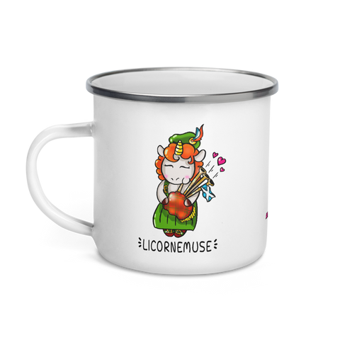 Mug Émail Humour Licorne<br/>Licornemuse - Le Coin Des Licornes