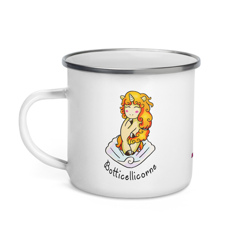 Mug Émail Humour Licorne<br/>Botticellicorne - Le Coin Des Licornes