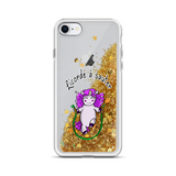 Coque iPhone à Paillettes Liquides<br/>Licorde à Sauter - Le Coin Des Licornes