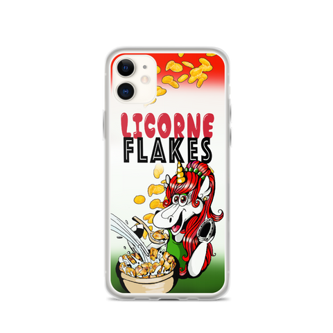 Coque iPhone Humour Licorne Flakes - Le Coin Des Licornes