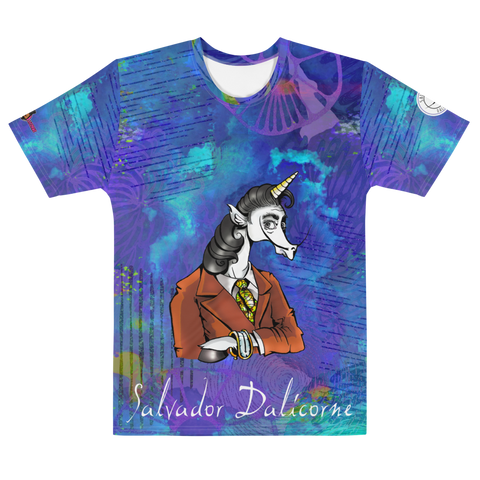 T-Shirt Intégral Humour Licorne<br/>Salvador Dalicorne Azul - Le Coin Des Licornes