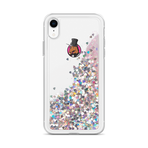 Coque iPhone à Paillettes Liquides<br/>Abraham Licorne - Le Coin Des Licornes