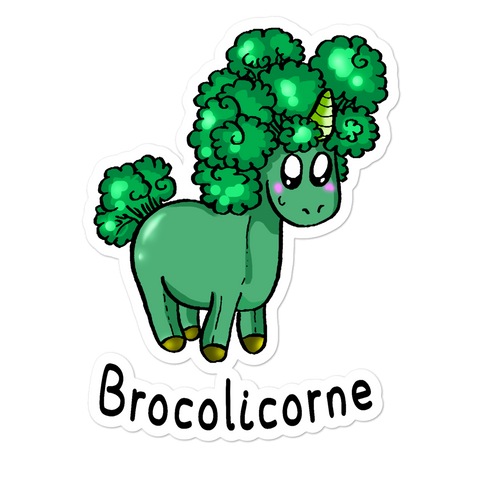 Sticker Humour Licorne<br/>Brocolicorne - Le Coin Des Licornes