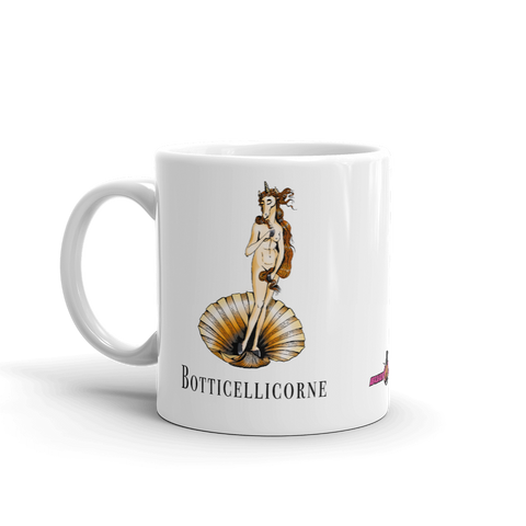 Mug Licorne Humour<br/>Botticellicorne Vénus - Le Coin Des Licornes