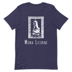 T-Shirt Humour Licorne<br/>Mona Licorne Cadré (négatif) - Le Coin Des Licornes