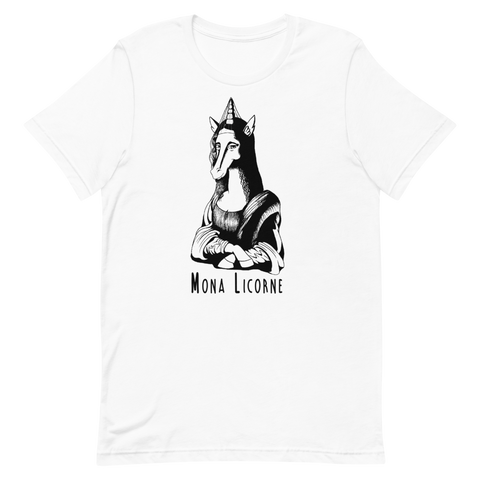 T Shirt Licorne Humour<br/>Mona Licorne (mono) - Le Coin Des Licornes