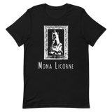 T-Shirt Humour Licorne<br/>Mona Licorne Cadré (négatif) - Le Coin Des Licornes