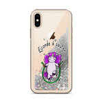 Coque iPhone à Paillettes Liquides<br/>Licorde à Sauter - Le Coin Des Licornes