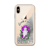 Coque iPhone à Paillettes Liquides<br/>Licorde à Sauter - Le Coin Des Licornes