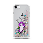 Coque iPhone à Paillettes Liquides<br/>Licorde à Sauter - Le Coin Des Licornes