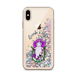 Coque iPhone à Paillettes Liquides<br/>Licorde à Sauter - Le Coin Des Licornes