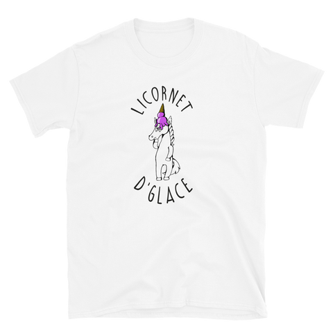 T-Shirt Humour Licorne<br/>Licornet De Glace Maladroit - Le Coin Des Licornes