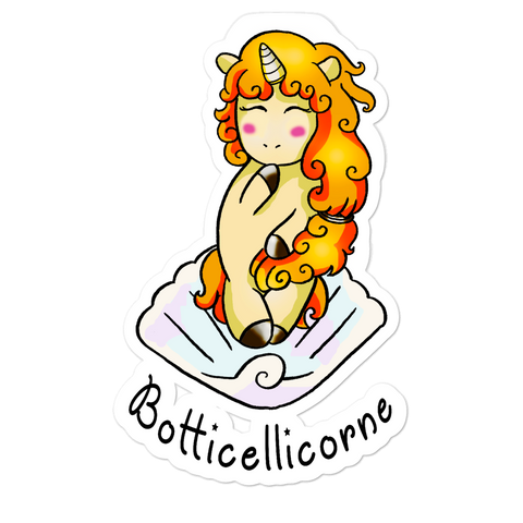 Sticker Humour Licorne<br/>Petit Botticellicorne - Le Coin Des Licornes