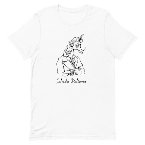 T-Shirt Licorne Humour<br/>Salvador Dalicorne (mono) - Le Coin Des Licornes