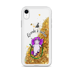 Coque iPhone à Paillettes Liquides<br/>Licorde à Sauter - Le Coin Des Licornes