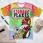 T-Shirt Intégral Humour Licorne<br/>Licorne Flakes - Le Coin Des Licornes