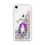 Coque iPhone à Paillettes Liquides<br/>Licorde à Sauter - Le Coin Des Licornes