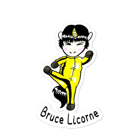 Sticker Humour Licorne<br/>Petit Bruce Licorne - Le Coin Des Licornes